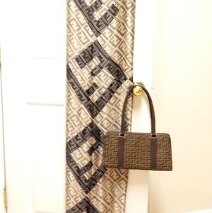 Fendi Silk Scarf and bag as a set.